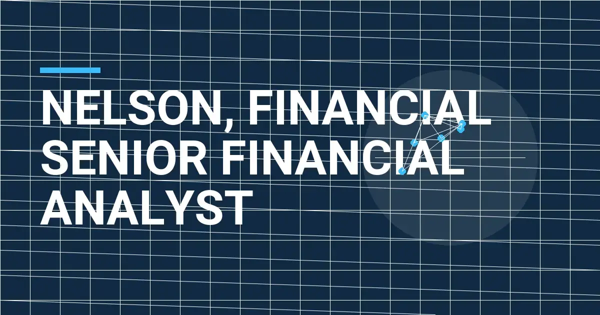 Nelson, Financial Senior Financial Analyst