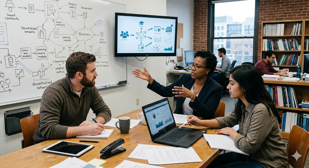 Research Findings About E-Learning in Blockchain Adoption